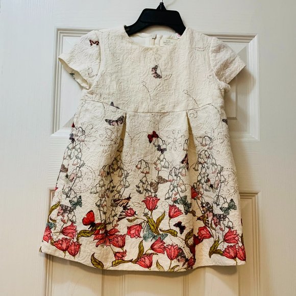 Zara Other - ZARA BABYGIRL Fit & Flair Butterfly Dress